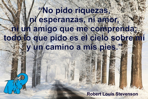 Una Enseñanza de Robert Louis Stevenson en la Frase del Día del Elefante Azul de Avilés.